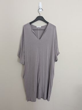 Barefoot Dreams Luxe Milk Jersey Caftan Nightgown Pajamas Plus One Size